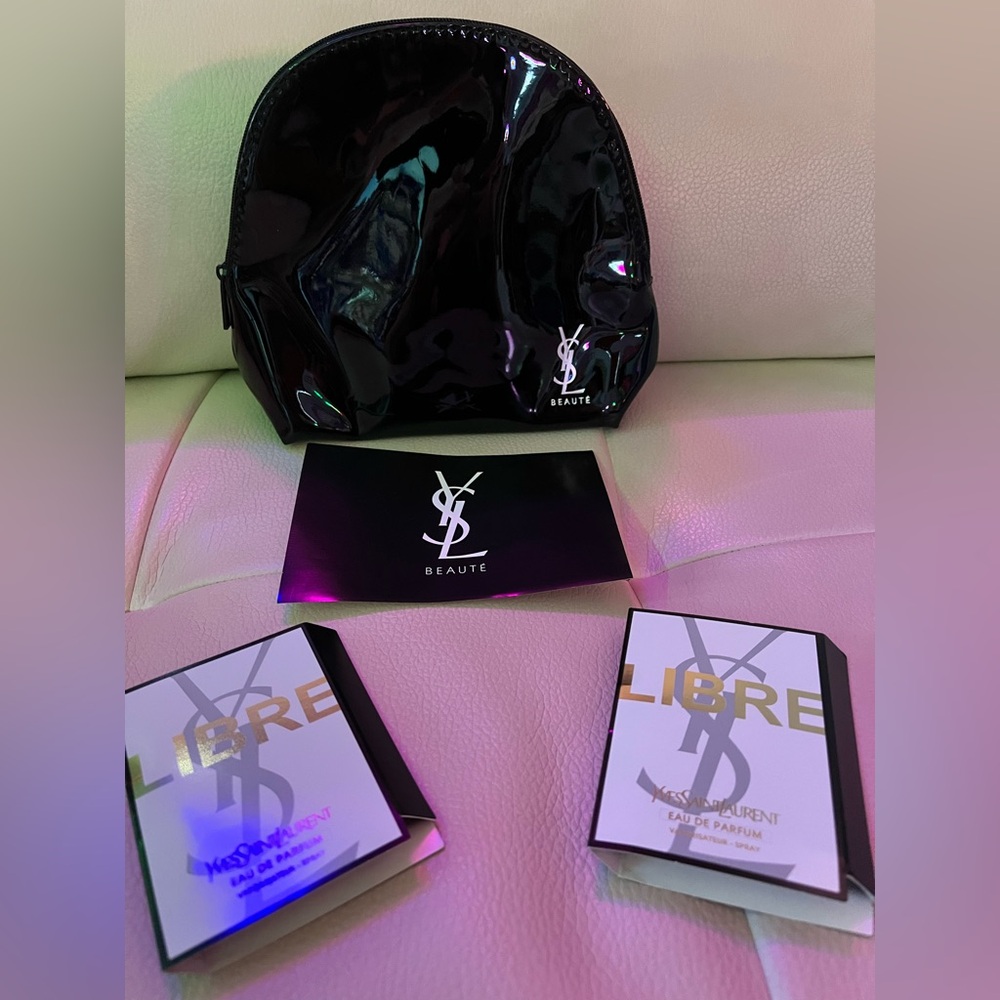 YSL Cosmetic Bag w/Samples